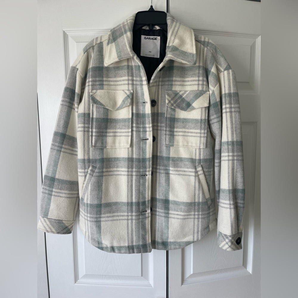 Garage plaid flannel jacket